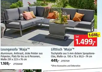 Bauhaus Loungesofa oder lifttisch 'maja' Angebot