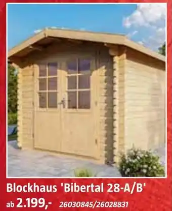 Bauhaus Blockhaus 'bibertal 28-a/b' Angebot