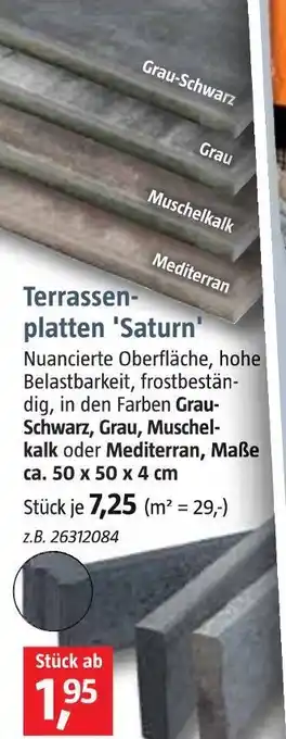 Bauhaus Terrassenplatten 'saturn' Angebot