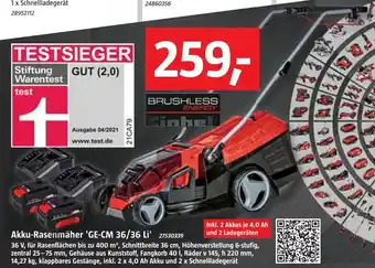 Bauhaus Einhell akku-rasenmäher 'ge-cm 36/36 li' Angebot