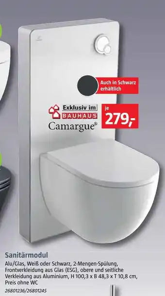 Bauhaus Camargue sanitärmodul Angebot