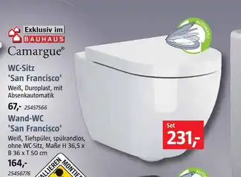 Bauhaus Camargue wc-sitz oder wand-wc Angebot