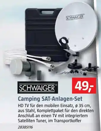Bauhaus Schwaiger camping sat-anlagen-set Angebot