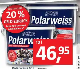 Bauhaus Schöner wohnen polarweiss Angebot