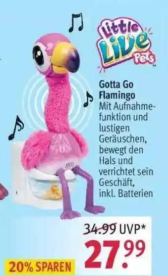 Rossmann Little Live Gotta Go Flamingo Angebot