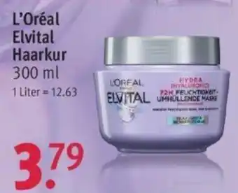 Rossmann L'Oréal Elvital Haarkur 300ml Angebot