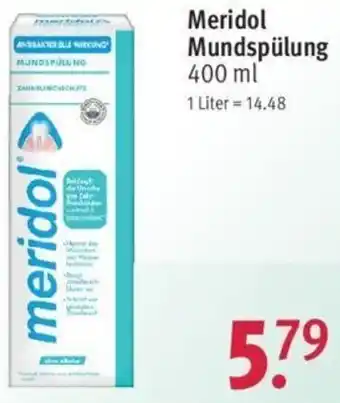 Rossmann Meridol Mundspülung 400ml Angebot