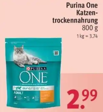 Rossmann Purina One Katzentrockennahrung 800g Angebot