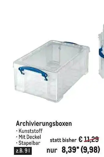 METRO Archivierungsboxen Angebot