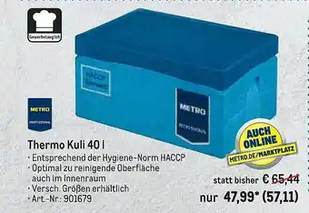 METRO Metro Professional Thermo Kuli 40 L Angebot