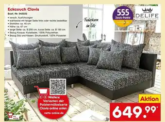 Netto Marken-Discount Delife Eckcouch Clovis Angebot