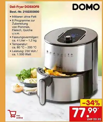 Netto Marken-Discount Domo Deli-fryer D0530fr Angebot