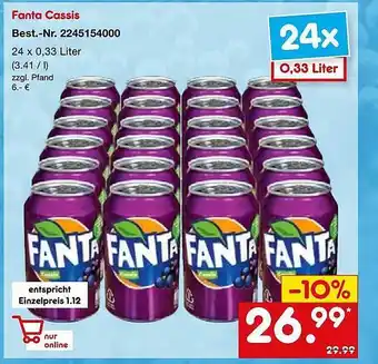 Netto Marken-Discount Fanta Cassis Angebot