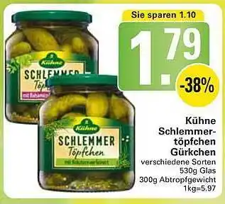 WEZ Kühne Schlemmertöpfchen Gürkchen Angebot