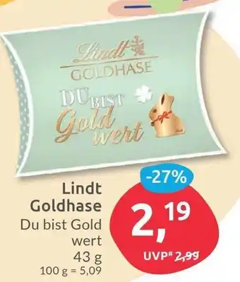 Budni Lindt Goldhase 43g Angebot