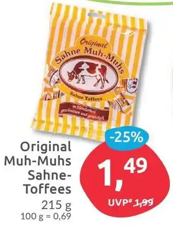 Budni Original Muh Muhs Sahne Toffees 215 g Angebot