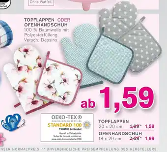 KODi Topfladen o. Ofenhandschuh Angebot