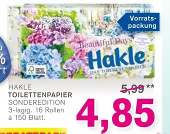 KODi Hakle Toilettenpapier 16 Rollen Angebot