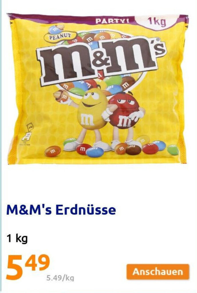 M&M's Erdnusse 1kg Angebot bei Action