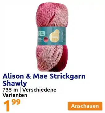 Action Alison & Mae Strickgarn Shawly Angebot