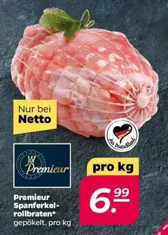 NETTO Premieur Spanferkelrollbraten 1kg Angebot