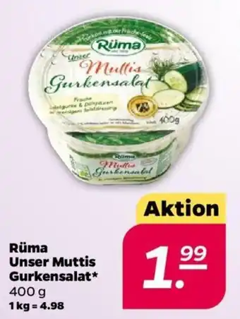 NETTO Ruma Unser Muttis Gurkensalat 400g Angebot