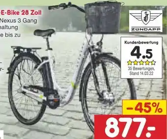 Netto Marken-Discount City-E-Bike Z510 Angebot