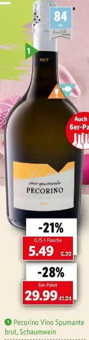 Lidl Pecorino Vino Spumante brut, Schaumwein Angebot