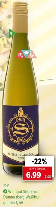 Lidl Weingut Steitz vom Donnersberg Weiẞburgunder QbA Angebot