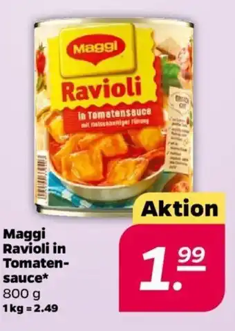 NETTO Maggi Ravioli in Tomatensauce 800g Angebot