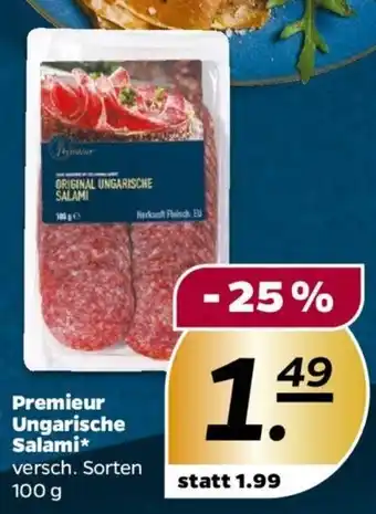 NETTO Premieur Ungarische Salami 100g Angebot