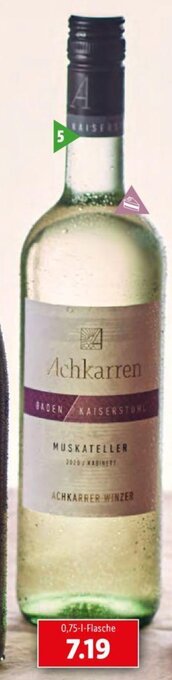 Lidl Winzergenossenschaft Achkarren Muskateller Angebot