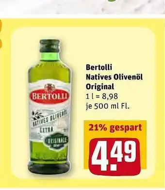 REWE Kaufpark Bertolli Natves Olivenöl Original Angebot