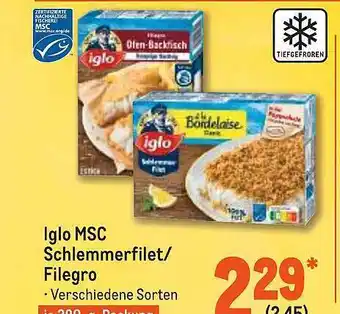 METRO Iglo Msc Schlemmerfilet Oder Filegro Angebot