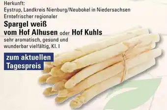 Meyer's Frischemarkt Spargel weiß vom Hof Alhusen oder Hof Kuhls Angebot