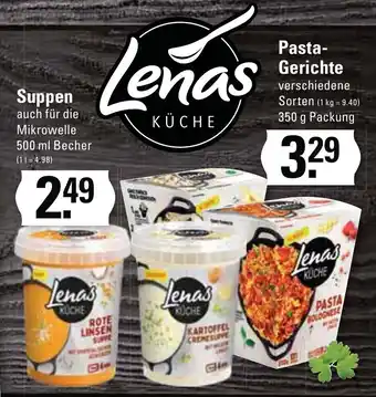 Meyer's Frischemarkt Lenas Suppen 500ml Becher oder Pasta Gerichte 350g Packung Angebot