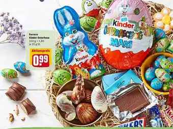 REWE Ferrero Kinder Osterhase Angebot