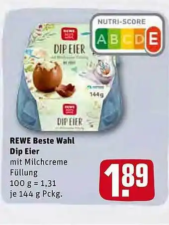 REWE Rewe Beste Wahl Dip Eier Angebot