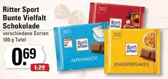 Meyer's Frischemarkt Ritter Sport Bunte Vielfalt Schokolade 100g Tafel Angebot