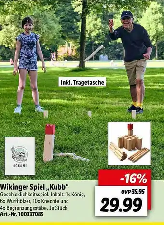 Lidl Winkinger Spiel „kubb” Angebot