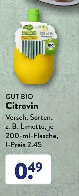 Aldi Süd Gut Bio Citrovin Angebot