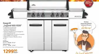 Selgros Gasgrill „legend 605 Rsib” Angebot