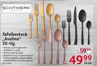 Selgros Echtwerk Tafelbesteck Avelino 30-tlg Angebot