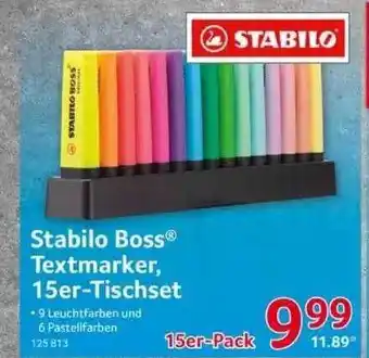 Selgros Stabilo Boss Textmarker, 15er-tischset Angebot