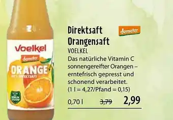 Superbiomarkt Voelkel Direktsaft Orangensaft Angebot