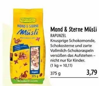 Superbiomarkt Mond & Sterne Müsli Rapunzel Angebot