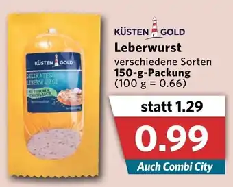 Combi Küsten Gold Leberwurst 150g Packung Angebot