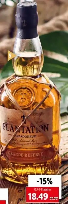 Lidl Plantation Barbados Rum Grande Réserve Angebot