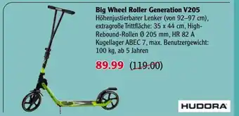 Globus Big Wheel Roller Generation V205 Hudora Angebot