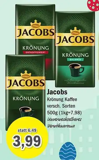 Aktiv Irma Jacobs Krönung Kaffee Angebot